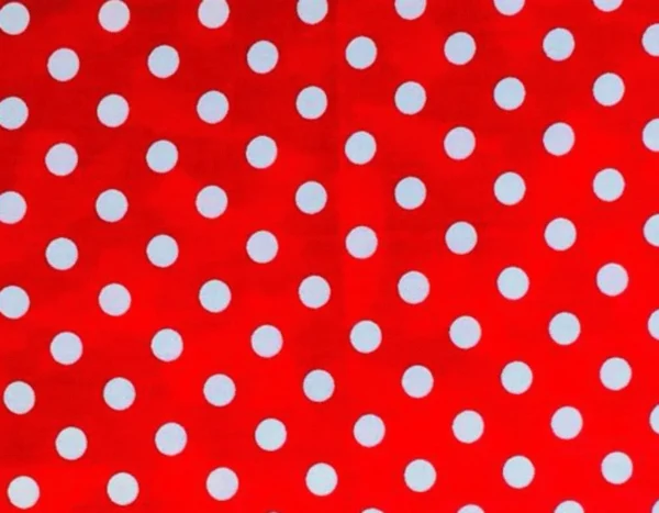 Polka Dot Silk Streamer Red and White